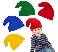 WSAMJIN 4 cappelli a forma di nano, costume da nano, berretto a punta, cappello da elfo, cappello di carnevale, costume da nano, accessorio per feste in costume