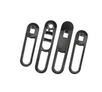 WSBOJXTH Compatibile con Mini per Cooper per Countryman F60, Pannello Interruttore Alzacristalli, Cornice di Copertura, Accessori Adesivi Interni Modifica dell'auto(Black Carbon Texture)