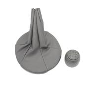 WSBOJXTH Leva Pomello del Cambio Compatibile con Fiat per Panda 4x4 2004 2005 2006 2007 2008 2009 2010 2011 2012 Pomello del Cambio A 5 Marce con Copertura in PU(Set)