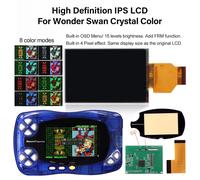 WSCC HD IPS LCD Backlight Retro pixel MOD For Bandai WonderSwan Crystal Color
