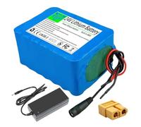 WSDAV Batteria al Litio da 24 V, 10 Ah, 15 Ah, batterie di Ricambio per Motori da 240 W e 360 W con Caricabatterie e Scheda di Protezione BMS.,24v10ah