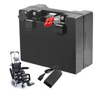 WSDAV Batteria per Sedia a rotelle elettrica da 24 V, 12 Ah, 18 Ah, 24 Ah, 30 Ah, 37 Ah, 52 Ah, 60 Ah, Batteria LiFePO4 con Caricabatterie per Motore da 0 a 1440 W.,24v60ah