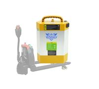 WSDAV Batteria per transpallet Elettrico da 24V 28AH, Batteria Lifepo4 da 48V 15AH 20AH per Carrello elevatore Elettrico/Carrello per carico e scarico/CBD15J/20J-LI2,24v28ah 222mm
