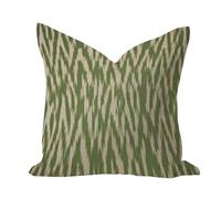 WSDESDEC Comfy' - Federa per cuscino da esterni, 40,6 x 40,6 cm, motivo geometrico, stile bohémien, etnico, in lino, quadrata, per tenda o divano