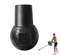 WSDFTQ Landmine - Attacco per bilanciere da calcio, in gomma grigia con rotazione a 360°, compatibile con barre per allenamento di forza e allenamenti funzionali, pressa, fila, spin, squat