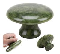 WSDMAVIS 1 pietra naturale per massaggi in giada a forma di fungo, strumento per massaggio del corpo Gua Sha per rilassamento, sollievo dalla fatica, set di massaggi con pietre calde, per spa e uso