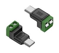Wsdsgz 2PCS 5V3A Tipo C Terminali Adattatori Non Solder Design Soluzione di Ricarica Compatta Per Tablet Lampada Dispositivi Portatili USB C Non Saldare Terminali Adattatori