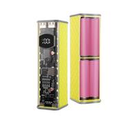 Wsdsgz 4 Porte Uscita 45WPD Ricarica Veloce Trasparenti Powerbanks Caso 8x18650 Porta Batteria Trasparente Abs Powerbanks Caso Con Led