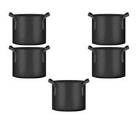 Wsdsgz 5Pcs 3/5/7/10 galloni piante crescere borse con manici vasi in tessuto lavabile riutilizzabile letto da giardino rialzato per ortaggi piantare verdure crescere contenitori