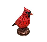 Wsdsgz Bella luce notturna a forma di uccellino rosso per la stanza dei bambini dimmerabile lampada a LED sicura elegante decorazione in resina per camera da letto decorazione vacanza lampada animale