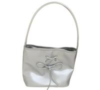 Wsdsgz Borsa a tracolla da donna con fiocco in pelle PU Borsa a tracolla per ragazze Secchio per ragazze Shopping femminile Incontri Ascelle Dolci Donne Secchio Spalla in pelle PU Ascella Bowknot