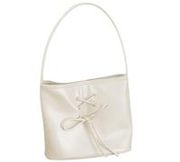 Wsdsgz Borsa a tracolla da donna con fiocco in pelle PU Borsa a tracolla per ragazze Secchio per ragazze Shopping femminile Incontri Ascelle Dolci Donne Secchio Spalla in pelle PU Ascella Bowknot