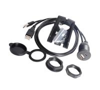 Wsdsgz Cavo adattatore rinforzato USB2.0 A maschio a USB femmina e tipo C, 1 m, per auto, moto, attrezzatura marina, cavo di prolunga USB con doppi connettori