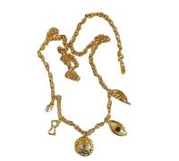 Wsdsgz Ciondolo in metallo punk occhio decorazione per la vita per le donne gioielli per il corpo cintura regolabile accessorio per Halloween evento Evil Eyes Ciondolo catena in vita, Oro, Taglia