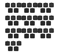 Wsdsgz Confezione da 50 ciondoli quadrati con base quadrata per gioielli, per trovare una struttura in lega di zinco, Misura unica, come descritto