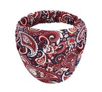 Wsdsgz Copertura elastica per la testa ricamata motivo floreale sciarpa invernale calda tessuto morbido e confortevole per le donne attività all'aperto elegante avvolgere la testa all'aperto, Rosso