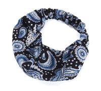 Wsdsgz Copertura elastica per la testa ricamata motivo floreale sciarpa invernale calda tessuto morbido e confortevole per le donne attività all'aperto elegante avvolgere la testa all'aperto, Blu