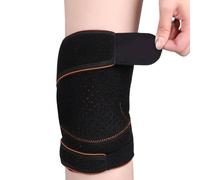 Wsdsgz Ginocchiera ammortizzante con cinghie regolabili e rinforzata, per allenamento, ciclismo, ginocchiera doppia cintura