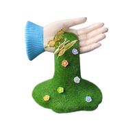 Wsdsgz Scultura a mano e farfalla in resina per erba e sentiero statua d'arte puntelli ornamento da giardino per spazi esterni statua a farfalla