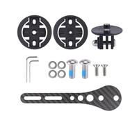 Wsdsgz Supporto per bici in fibra di carbonio leggero Supporto generale Design regolabile Supporto sicuro per bici per localizzare le luci delle fotocamere Supporto per computer da bici in fibra di