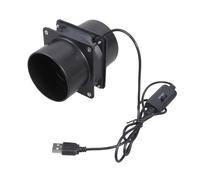 Wsdsgz Ventilatore a condotto in linea a risparmio energetico, 75 mm, con controllo a 3 velocità, ventilazione ad alta pressione, adatto per serra, bagno, serra, serra, casa degli animali domestici