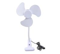 Wsdsgz Ventilatore multidirezionale a clip da 5 V, funzionamento USB, 3 controlli di velocità del vento, dispositivo di circolazione dell'aria per interni ed esterni, ventilatore USB con interruttori
