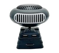 Wsdsgz Ventola riscaldatore portatile leggera per aria calda fredda ricarica USB surriscaldamento leggero