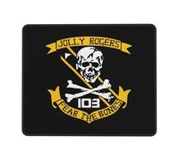 WSEDCVFGH Vfa-103 Fear The Bones Jolly Rogers - Tappetino per mouse con base in gomma antiscivolo, impermeabile, 17,8 x 21,8 cm