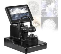 Wsexyy Visualizzatore di Iscrizioni di Diamanti, Visualizzatore di Cinture di Diamanti Elettronici, Microscopio Digitale LCD da 4,3" con Luce di Riempimento a LED, Ingrandimento 50-1000X