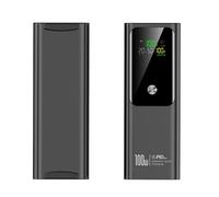 WSGDSG Power Bank per Laptop A Ricarica Rapida da 100 W, 20000 mAh, Caricabatterie Portatile con Schermo, 2 Porte USB Type-C E 1 USB, Batteria Esterna, può Essere Portata in Aereo(Color:Black)