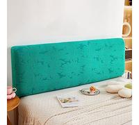 WSGJHB Copri Testata Letto Matrimoniale, Copritesta Letto Matrimoniale Testiera Imbottita Fodera Elastica Antipolvere Lavabile Copritestiera Stampa Tinta Unita Copritestata 110-140 cm Verde