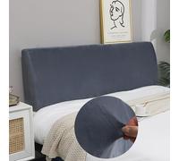 WSGJHB Copri Testata Letto Matrimoniale，Elastico Copritesta Letto Matrimoniale Protezione Copritestiera Copri Testiera Letto Matrimoniale (120-140cm, Grigio Scuro)