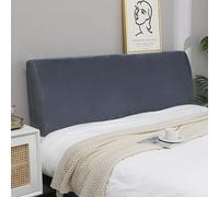 WSGJHB Copri Testata Letto Matrimoniale, Elastico Copritesta Letto Matrimoniale Protezione Copritestiera, Grigio Scuro, 221-240CM