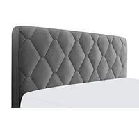 WSGJHB Copri testiera Letto Matrimoniale/Copertura per Testiera per Letto, Premium Elastica, Copri Spalliera Letto Velluto Fodera Protezione Anti-Collisione, Copritestata/Copritestiera Grigio 160CM