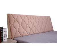 WSGJHB Copri testiera Letto Matrimoniale/Copertura per Testiera per Letto, Premium Elastica, Copri Spalliera Letto Velluto Fodera Protezione Anti-Collisione, Copritestata/Copritestiera Cachi 170CM