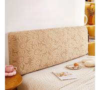 WSGJHB Copri Testiera Letto Matrimoniale, Copritesta Letto Matrimoniale Elastico Protezione Copritestiera Stampa Tinta Unita Copri Testiera Letto Matrimoniale 170-190 cm Albicocca