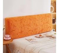 WSGJHB Copri Testiera Letto Matrimoniale, Copritesta Letto Matrimoniale Elastico Protezione Copritestiera Stampa Tinta Unita Copri Testiera Letto Matrimoniale 190-210 cm Arancione