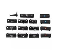 Wshao Store 14 Pulsante Tasto Caps Sostituzione Clima di Ricambio A/C Pannello di Controllo Pulsanti di commutazione Coperchio Cappucci per BMW X5 E53 2006-1999 E39 2002-1996