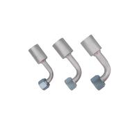 Wshao store #6#8#10 Raccordo 90 gradi femmina 5/8"-18 3/4"-16 7/8"-14 Dado O-ring con ghiera for tubo barriera standard A/C