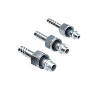 Wshao store #6#8#10 Raccordo a barilotto in acciaio AC con O-ring dritto Filettatura femmina 5/8"-18 3/4"-16 7/8"-14 for tubo flessibile dell'aria condizionata A/C