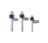 Wshao store #6#8#10 Raccordo A Getto Di Gas R12 For Aria Condizionata For Auto, Giunto Dritto/90 Gradi Con Ugello Di Riempimento Gas R134a, Raccordo In Alluminio(Straight)
