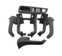 Wshao store 7pcs. Copertura della cornice della porta della porta della porta dell'impugnatura interna nera della maniglia della maniglia della porta for il golf 5 GTI -MK5. Adatta for Jetta Interner