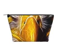 WSHFFILO American Bald Eagle Stampato Daily Storage Bag Makeup Bag Travel Toiletry Bag Cosmetic Bag, Nero , Taglia unica