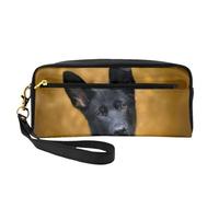 WSHFFILO Astuccio per matite con stampa di cane pastore tedesco, piccolo, astuccio per cancelleria portatile