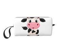 WSHFFILO Astuccio per matite con stampa di mucca da latte in stile cartone animato