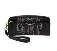 WSHFFILO Astuccio per matite con stampa scura acchiappasogni piccola borsa per il trucco astuccio portatile per cancelleria