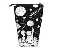 WSHFFILO Astuccio telescopico espandibile per matite con stampa astronauta e alieno