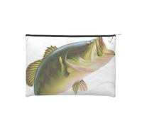 WSHFFILO Bait with Fishing Line Mangiare Little Fish Carta Stampata Sacchetto Cosmetico Riutilizzabile Borsa Trucco Borsa Da Viaggio Toiletry Bag