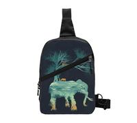 WSHFFILO Bellissimo zaino a tracolla con stampa elefante