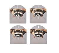 WSHFFILO Biglietto di auguri con stampa di procione in autunno, con busta, biglietto di ringraziamento